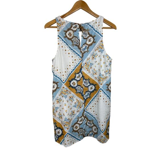 Reformation Jessi Linen Mini Dress - L'isola Di Capri Size 8 - Picture 7 of 13